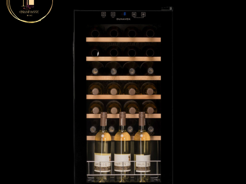 Tủ bảo quản rượu vang Dunavox – 28 chai