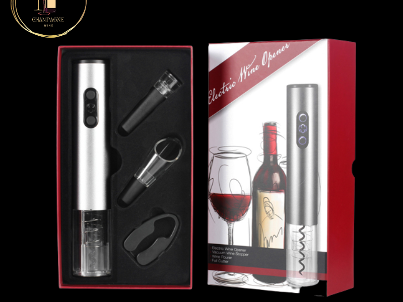 Bộ khui rượu vang phụ kiện 4 món